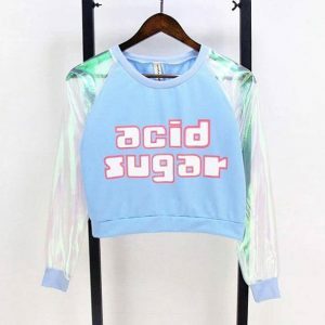 Acid Sugar Top: Y2K Aesthetic Clothing for Trendy Coquette Styles