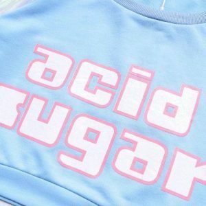 Acid Sugar Top: Y2K Aesthetic Clothing for Trendy Coquette Styles