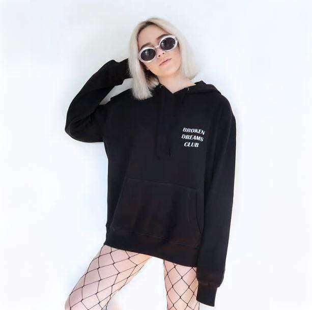 Broken Dreams Club Hoodie - Y2K Aesthetic, Coquette Style, Unique Fashion