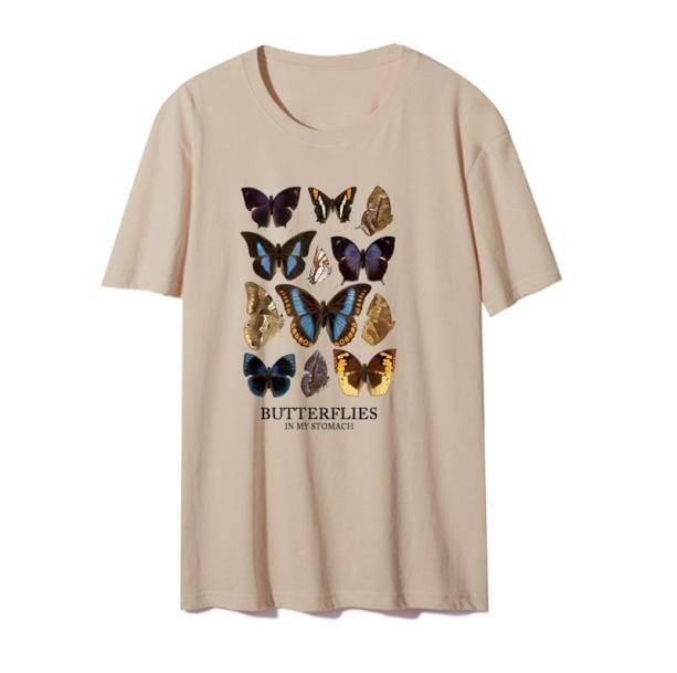 Butterfly Grunge T-Shirt - Y2K Aesthetic Clothing for Unique Styles