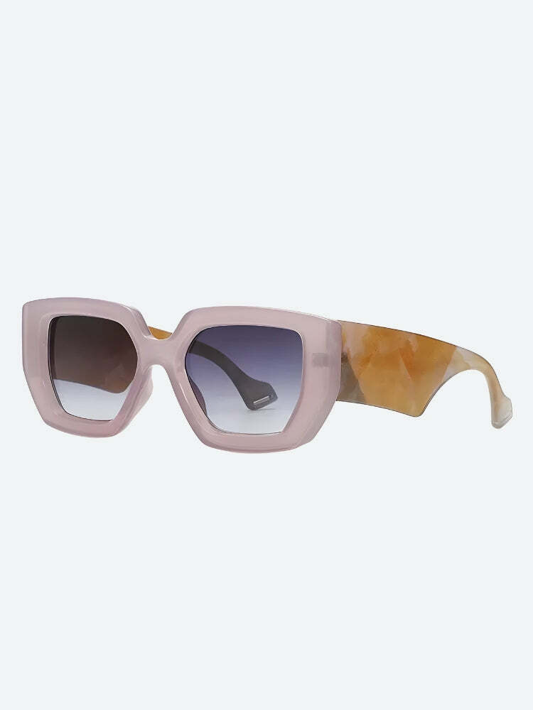 Casualcore Oversized Square Sunglasses for Y2K & Aesthetic Outfits