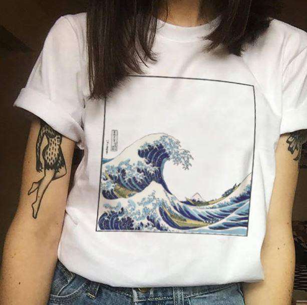 Catch the Wave Y2K Graphic Tee - Trendy Aesthetic Clothing for All