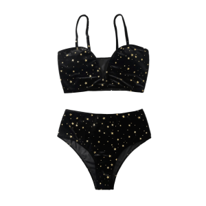 Celestial Y2K Aesthetic Swimsuit - Coquette Style for Trendy Outfits