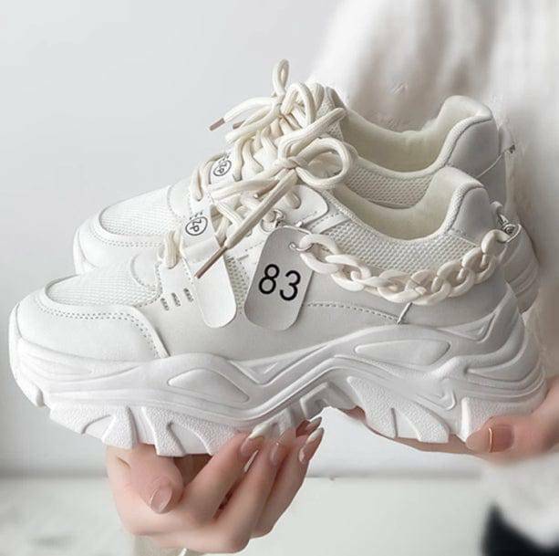 Chunky Chain Sneakers: Y2K Aesthetic Footwear for Trendy Outfits