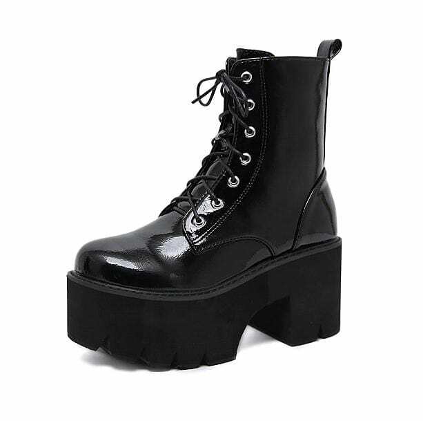 Chunky Platform Boots: Y2K Aesthetic Footwear for Coquette & Goth Styles