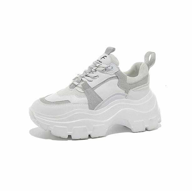 Chunky Thick Sole Sneakers for Y2K Aesthetic & Coquette Style