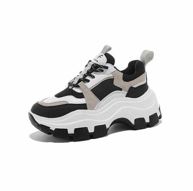 Chunky Thick Sole Sneakers for Y2K Aesthetic & Coquette Style