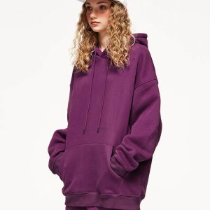 Colorful Y2K Aesthetic Pullover Hoodie - Trendy Coquette Style Apparel