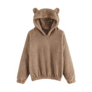 Coquette Teddy Bear Hoodie - Y2K Aesthetic Soft Girl Fashion