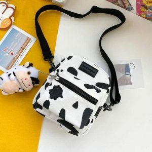 Crazy Cow Bag: Y2K Aesthetic Coquette Style for Trendy Outfits