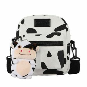 Crazy Cow Bag: Y2K Aesthetic Coquette Style for Trendy Outfits