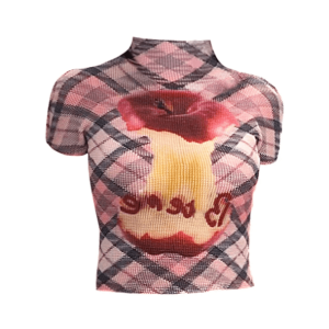 Crispy Apple Crop Top - Y2K Aesthetic Clothing for Trendy Outfits