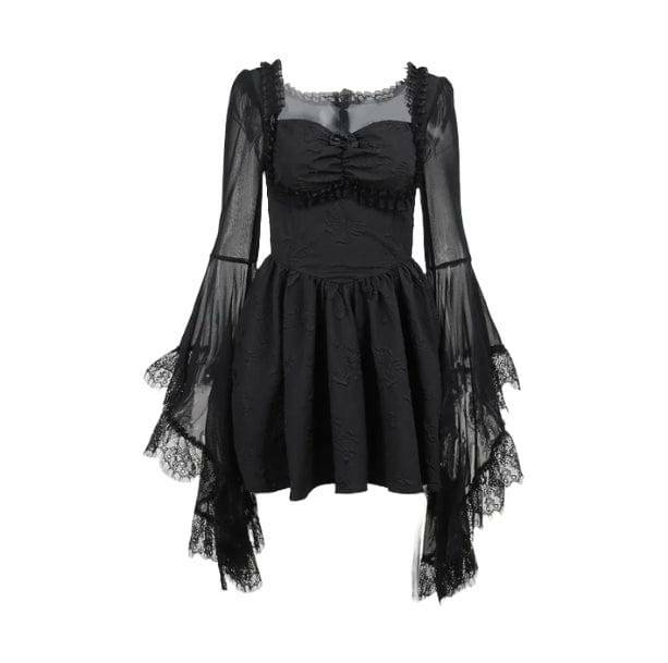 Dark Hour Mini Dress - Y2K Aesthetic Coquette Style for Trendy Looks