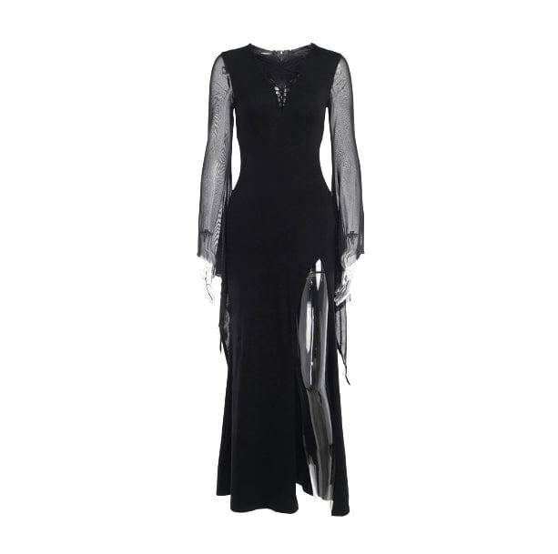 Dark Thoughts Y2K Evening Dress - Coquette Aesthetic Fashion Style