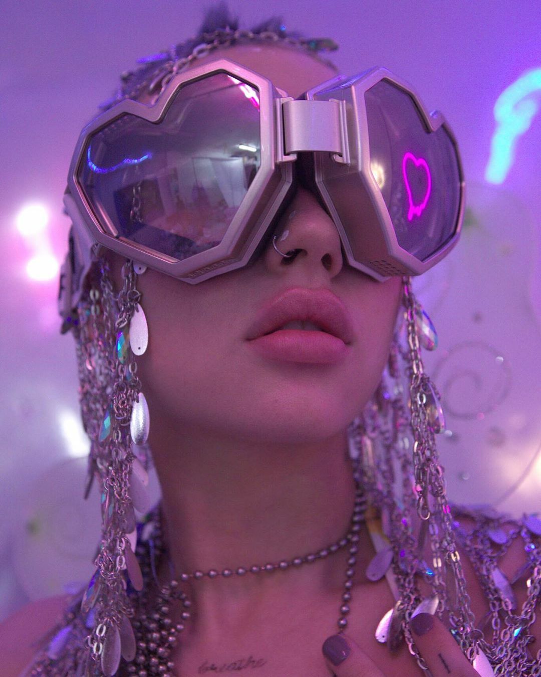 Disco Cowgirl Oversized Party Sunglasses - Y2K Aesthetic Accessory