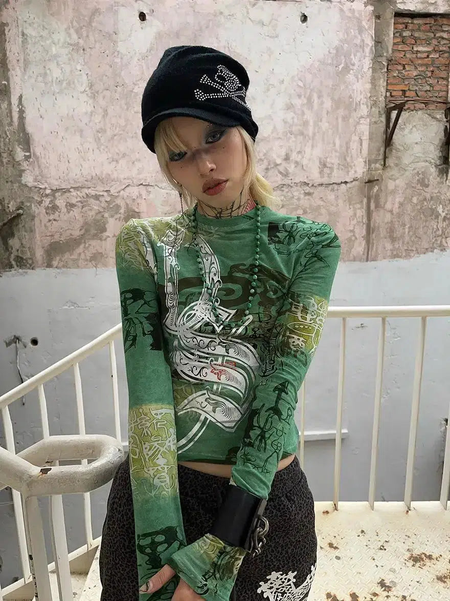 Fairy Grunge Aesthetic Top - Y2K Clothing for Unique Style Lovers