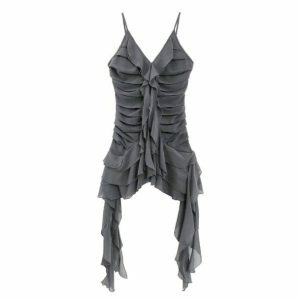 Fairy Grunge Dress: Y2K Aesthetic with Coquette and Goth Styles