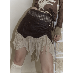 Forest Fairy Mini Skirt - Y2K Coquette Aesthetic Clothing for Trendy Looks