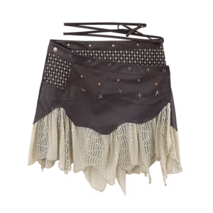 Forest Fairy Mini Skirt - Y2K Coquette Aesthetic Clothing for Trendy Looks