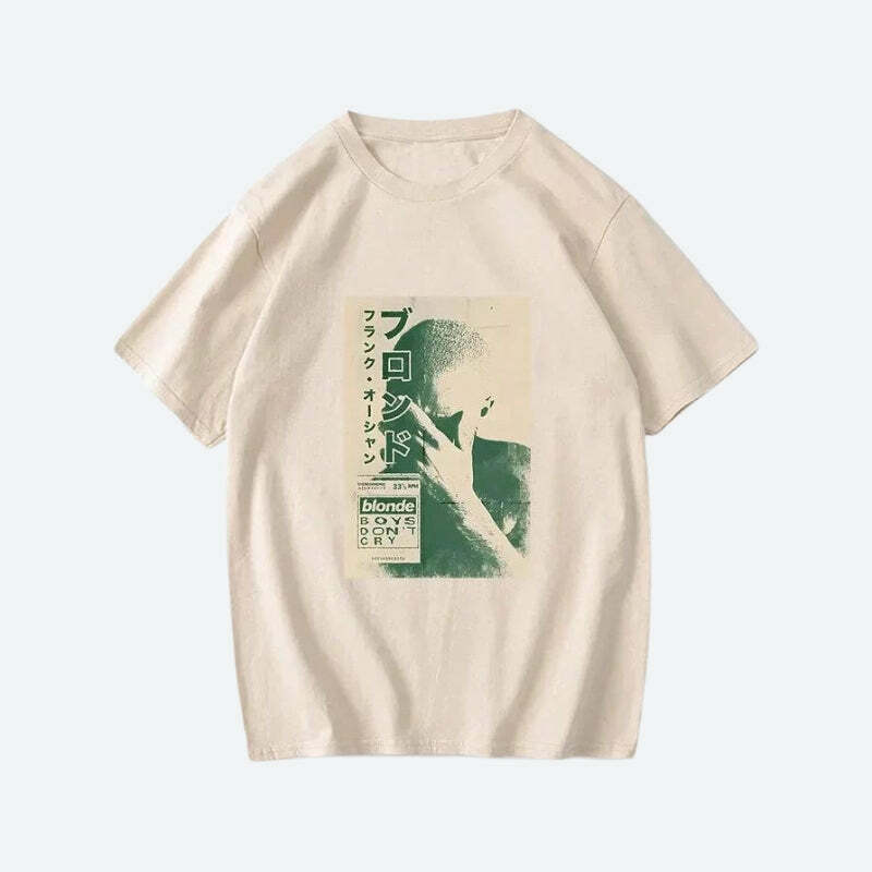 Frank Ocean Tee - Y2K Aesthetic Graphic Shirt for Trendy Outfits