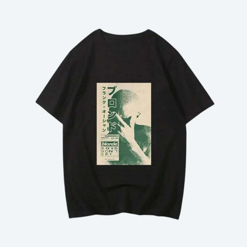 Frank Ocean Tee - Y2K Aesthetic Graphic Shirt for Trendy Outfits