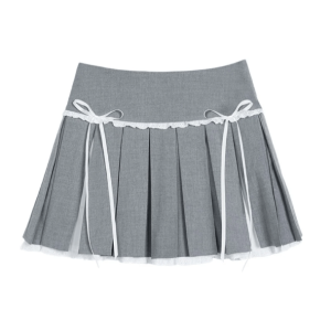 French Aesthetic Mini Skirt - Y2K Coquette Style for Trendy Outfits