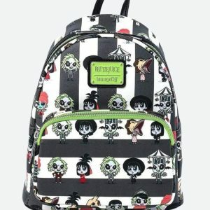 Goth Beetlejuice Backpack: Y2K Aesthetic, Coquette Style, Unique Fashion