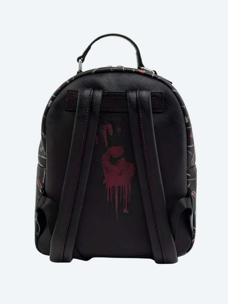 Goth Friday the 13th Aesthetic Backpack for Y2K and Coquette Styles