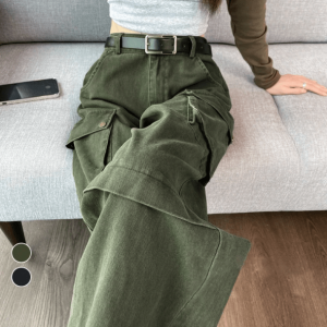 Grassy Green Cargo Jeans - Y2K Aesthetic Clothing for Trendy Outfits