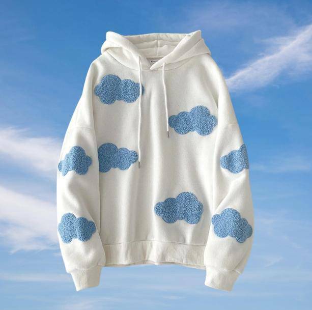 Head In The Clouds Hoodie - Y2K Aesthetic Coquette Style Apparel