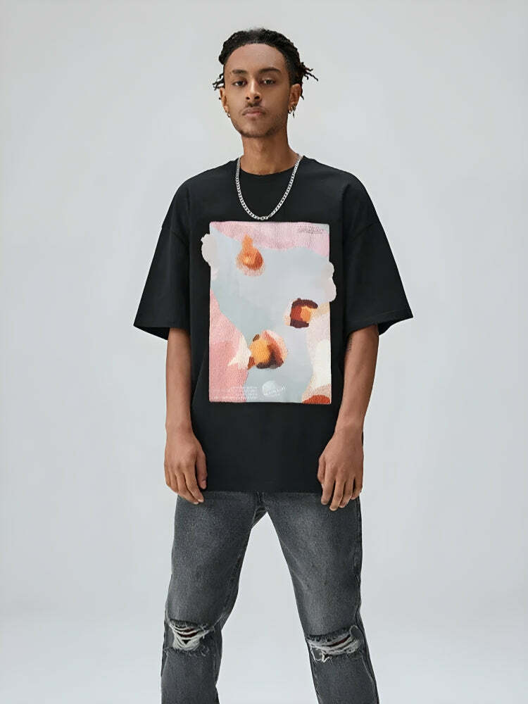 Impressionism Graphic Tee - Y2K Aesthetic Clothing for Unique Styles