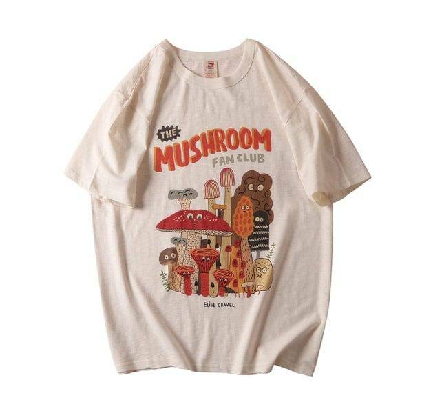 Indie Mushroom T-Shirt - Y2K Aesthetic Clothing for Unique Styles