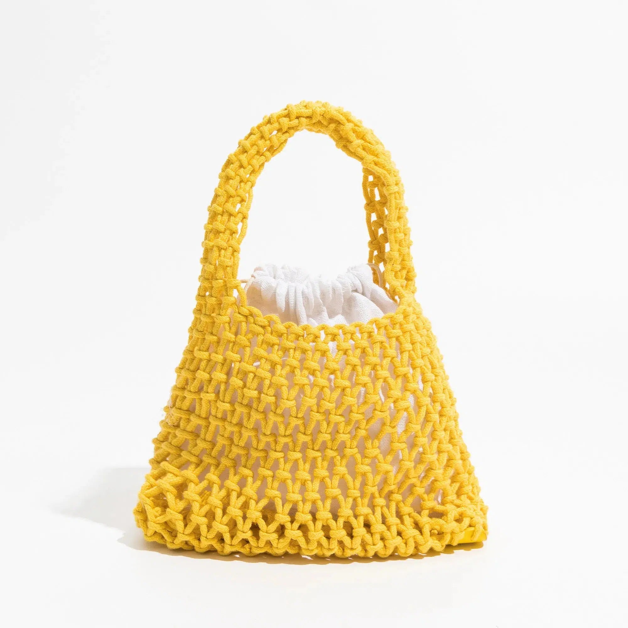 Indie Smiley Flowers Crochet Bag - Y2K Aesthetic Coquette Style