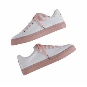 Just Peachy Y2K Sneakers: Trendy Coquette Aesthetic Footwear