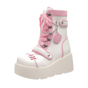 Kawaii Platform Boots: Y2K Aesthetic Footwear for Trendy Outfits