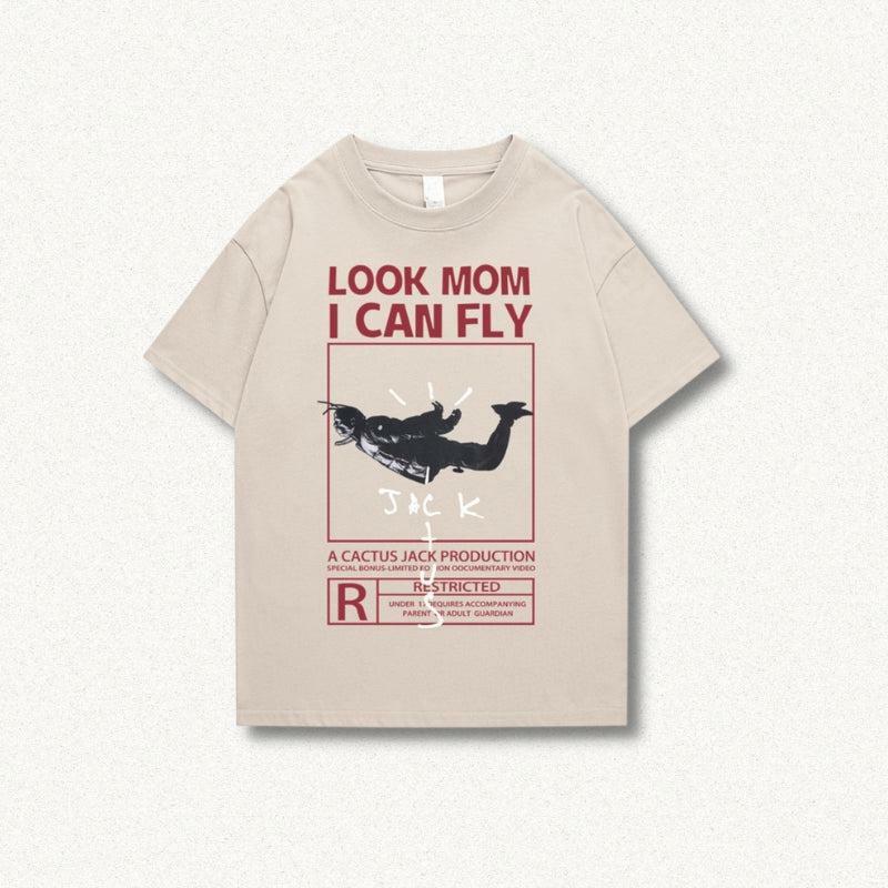 Look Mom I Can Fly Tee - Y2K Aesthetic Graphic Shirt for Trendy Styles