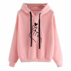 Love In Your Hand Hoodie - Y2K Aesthetic Coquette Style for Trendy Looks