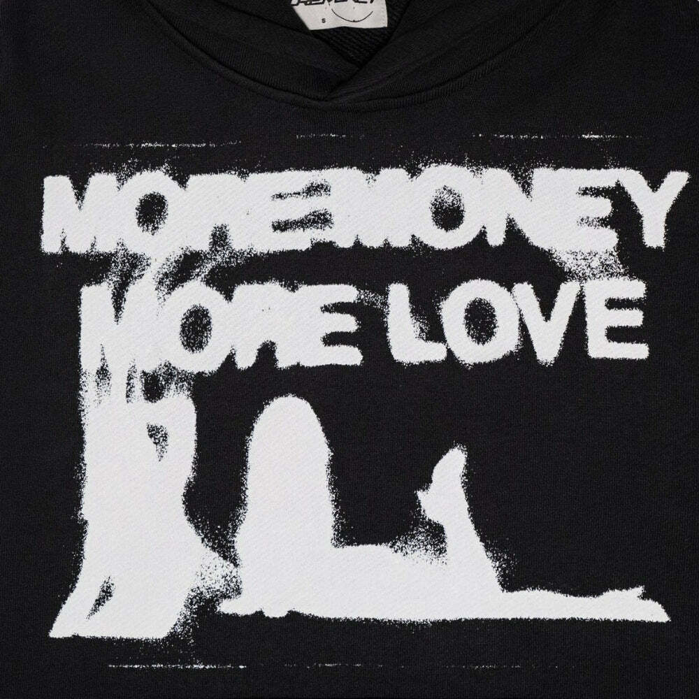 More Money More Love Hoodie - Y2K Aesthetic Coquette Style Apparel