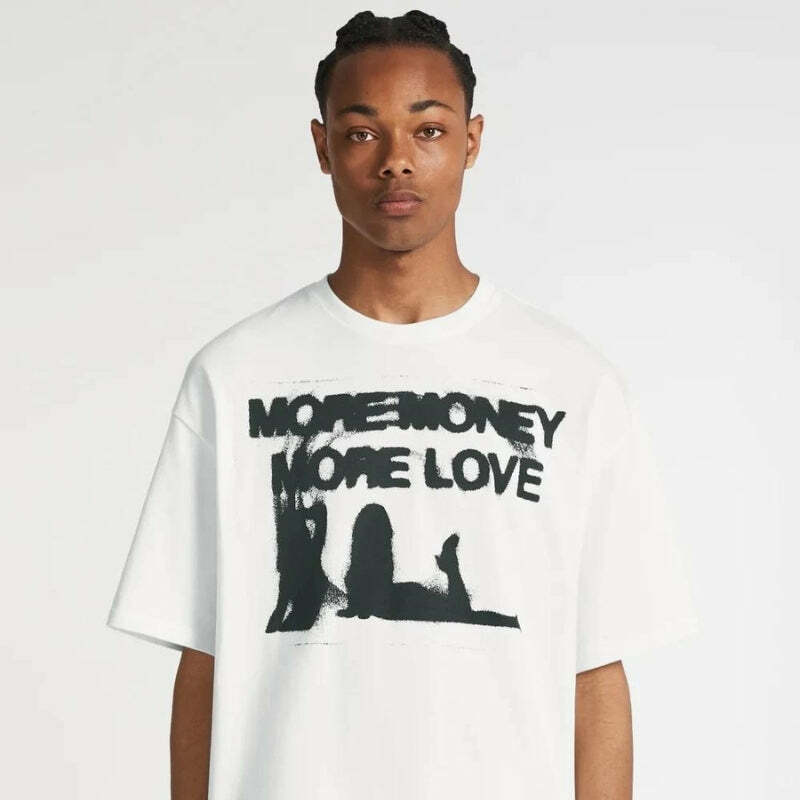 More Money More Love Y2K Graphic Tee - Trendy Aesthetic Apparel