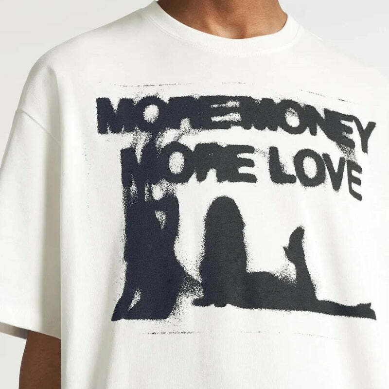 More Money More Love Y2K Graphic Tee - Trendy Aesthetic Apparel