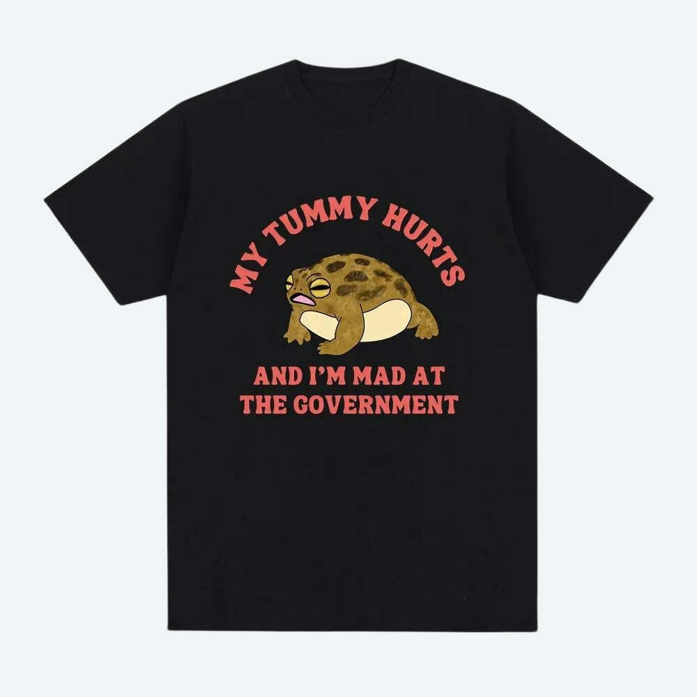 My Tummy Hurts Tee - Y2K Aesthetic Graphic Shirt for Trendy Outfits