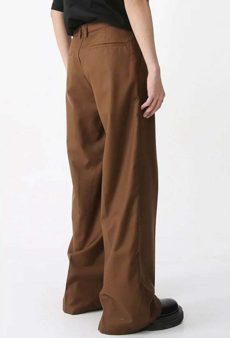 Old Money Wide Leg Pants - Y2K Aesthetic Coquette Style Fashion