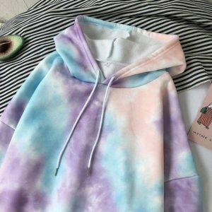 Pastel Clouds Hoodie - Y2K Aesthetic Coquette Style for Trendy Outfits