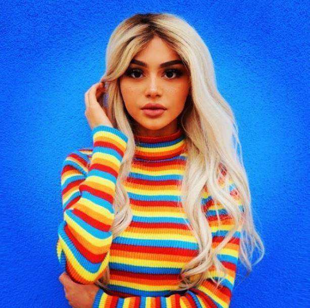 Rainbow Turtleneck Sweater - Y2K Aesthetic Coquette Style Top