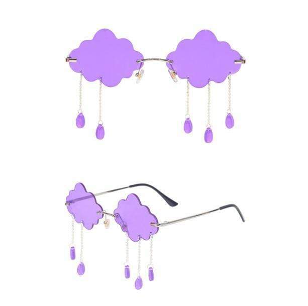 Rainy Cloud Sunglasses: Y2K Aesthetic Accessory for Trendy Outfits