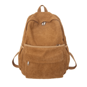 Retro Corduroy Backpack: Y2K Aesthetic Essential for Trendy Outfits