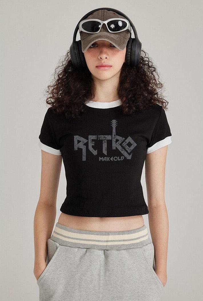 Retro Y2K Graphic Cats Tee - Aesthetic Coquette & Goth Styles