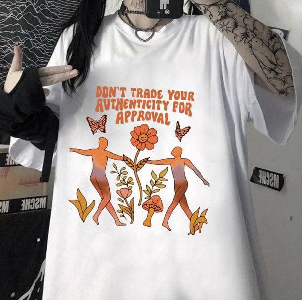 Self Acceptance T-Shirt - Y2K Aesthetic Clothing for Unique Styles