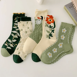 Set of 5 Fairycore Aesthetic Socks - Cute Y2K & Coquette Style Accessories