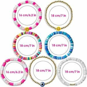 Set of 7 Preppy Bracelets for Y2K Aesthetic and Coquette Style